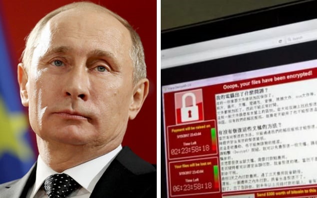 پوتین رسماً آمریکا را مسبب توزیع باج افزار واناکریپتور دانست