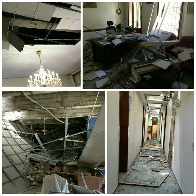 عکس/ سفارت ایران در کابل پس از انفجار