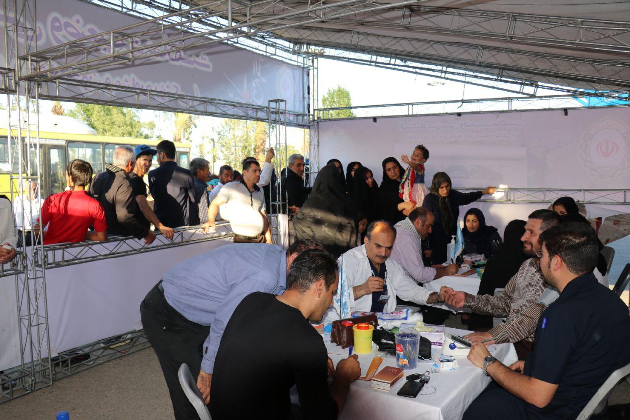 غربالگری زائران در چادر بیمارستان بانک ملی/ 10 درصد مراجعین از فشارخون بالای خود بی اطلاع بودند