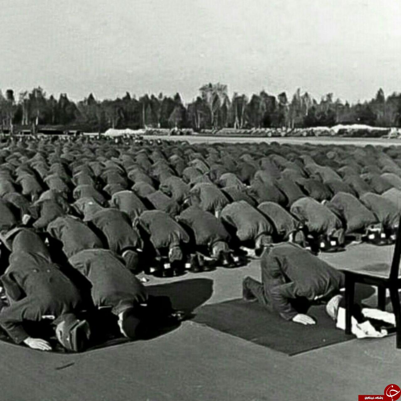 نماز جماعت در ارتش هیتلر +عکس