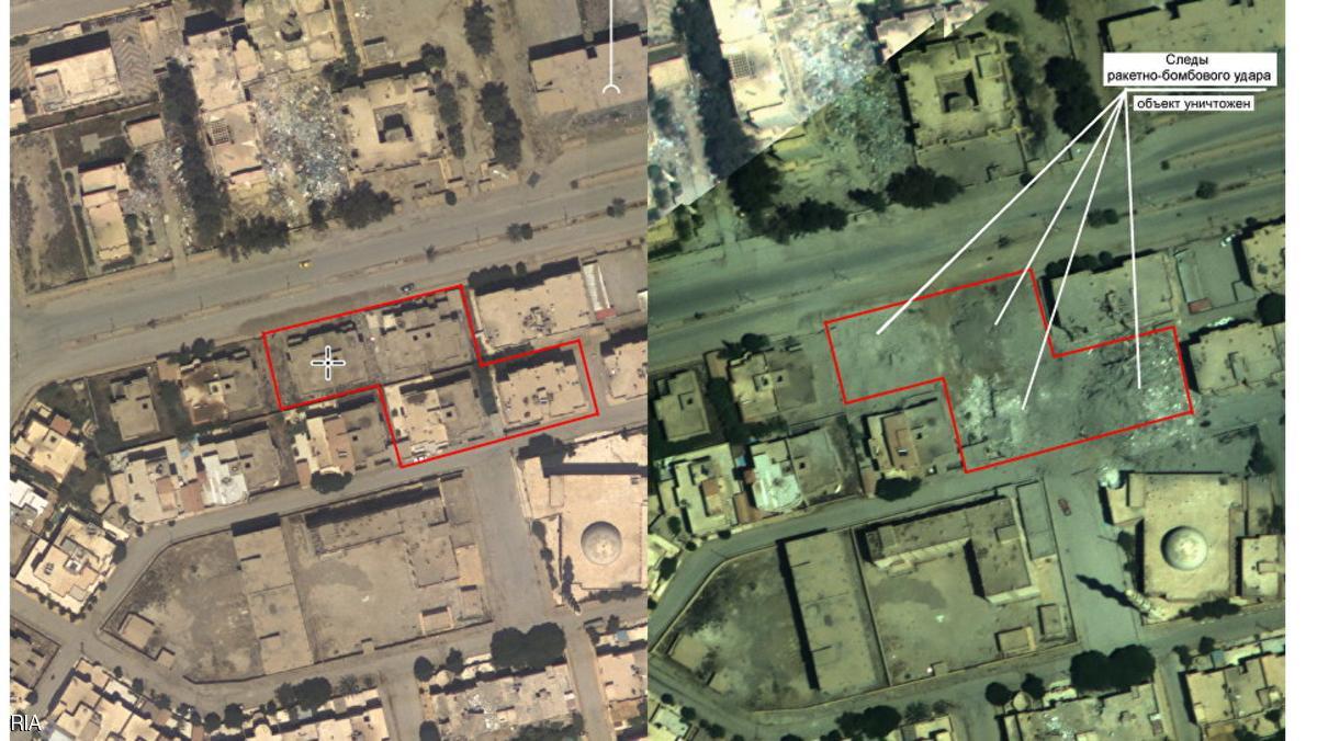 تصاویر ماهواره‌ای از محل کشته شدن البغدادی