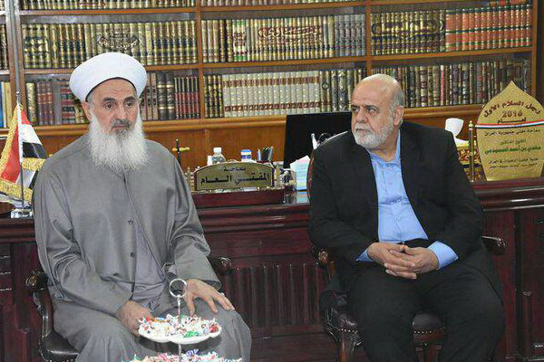 سفیر ایران مهمان دارالفتوی اهل سنت عراق شد