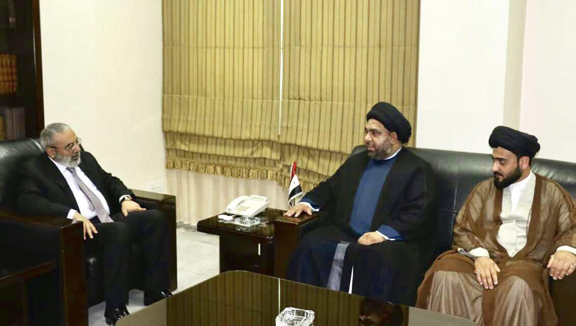 معاون دبيركل مقاومت اسلامى نُجَباء با دكتر عمران الزعبي وزير اطلاع رسانى سوریه ديدار كرد
