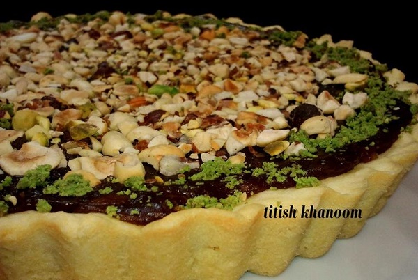 طرز تهیه تارت خرما