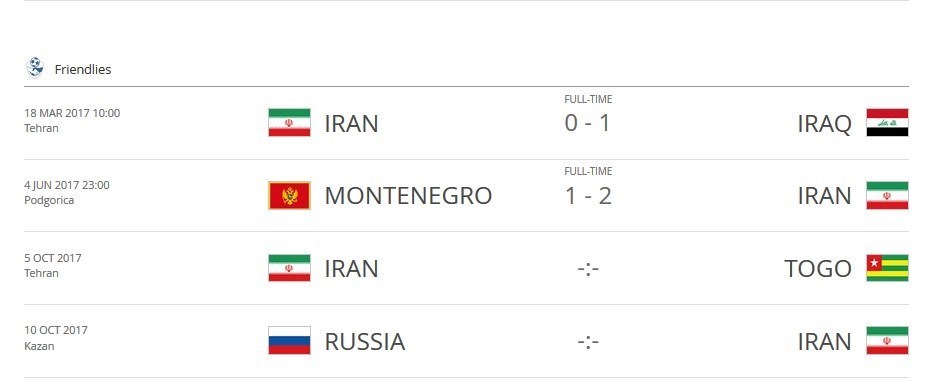 فیفا دیدار ایران - روسیه را رسمی کرد + عکس