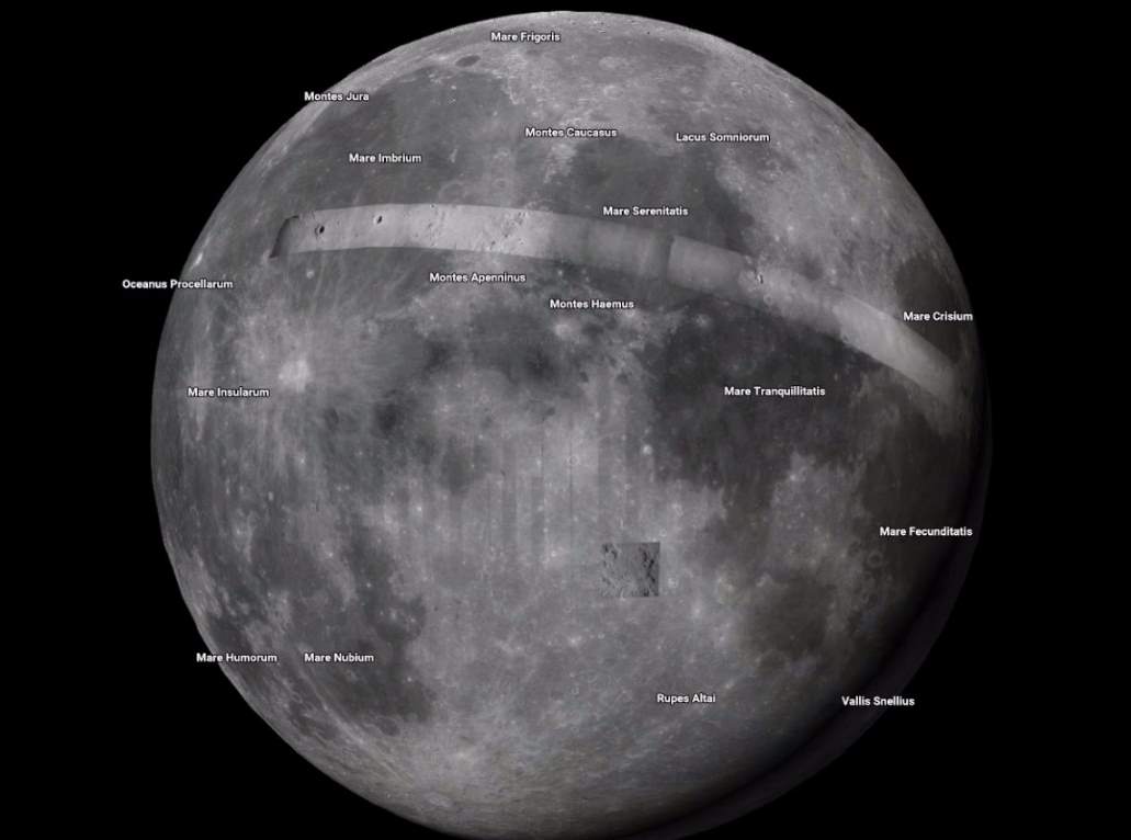 سیارات و قمرها در گوگل مپ