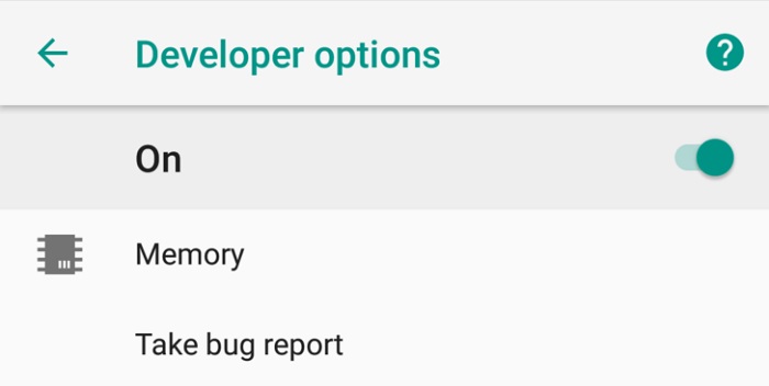 تغییرات اندروید اوریو در استفاده از گزینه Developer Options