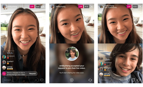 قابلیت جدید اینستاگرام: دکمه درخواست پیوستن به پخش زنده