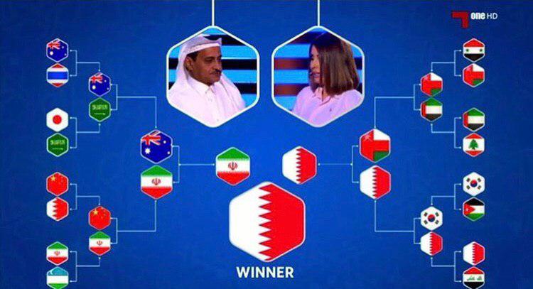 پیش بینی عجیب: ایران _ قطر در فینال جام (عکس)