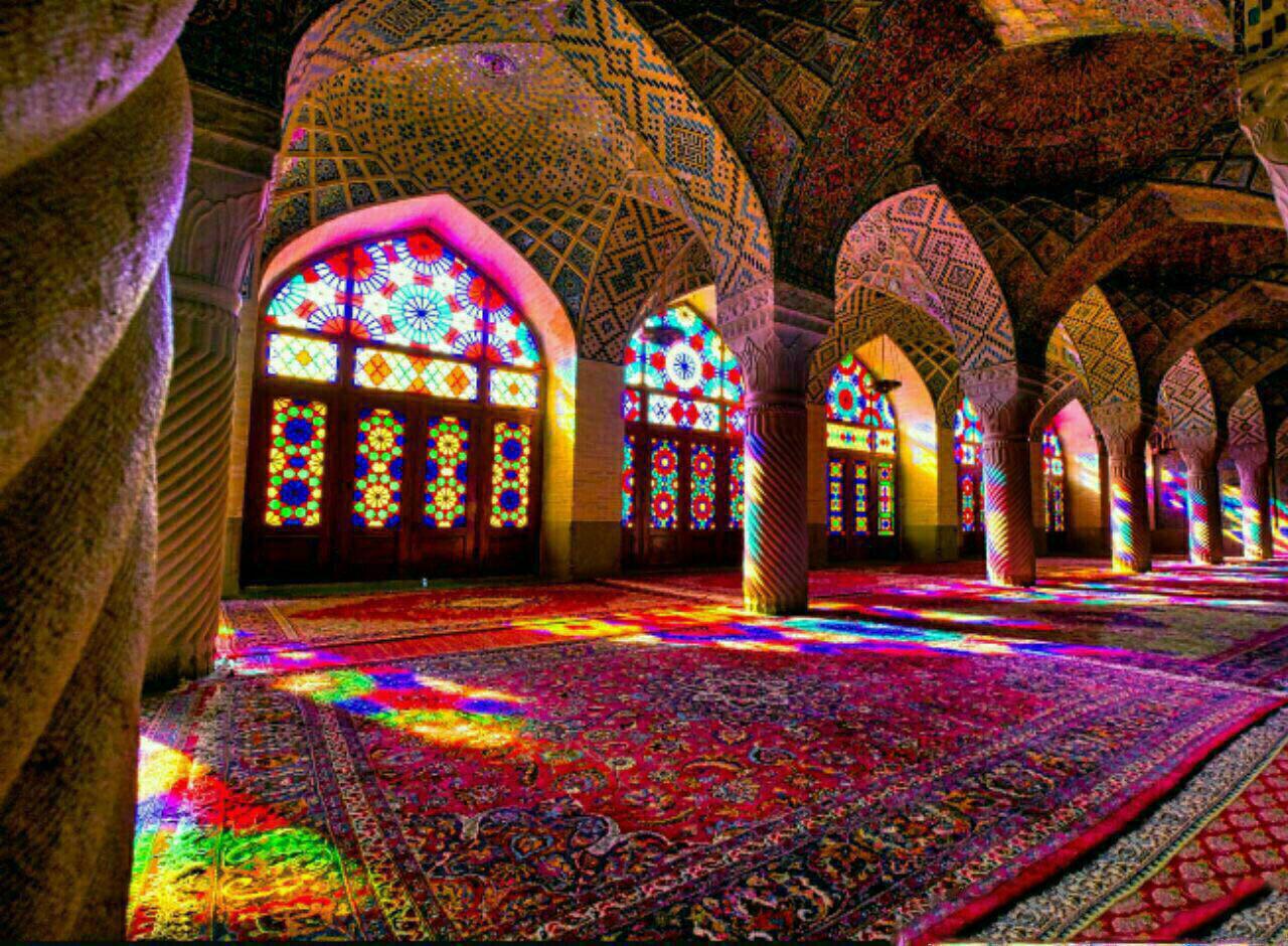 عکسی از مسجد نصیرالملک،واقع در شیراز