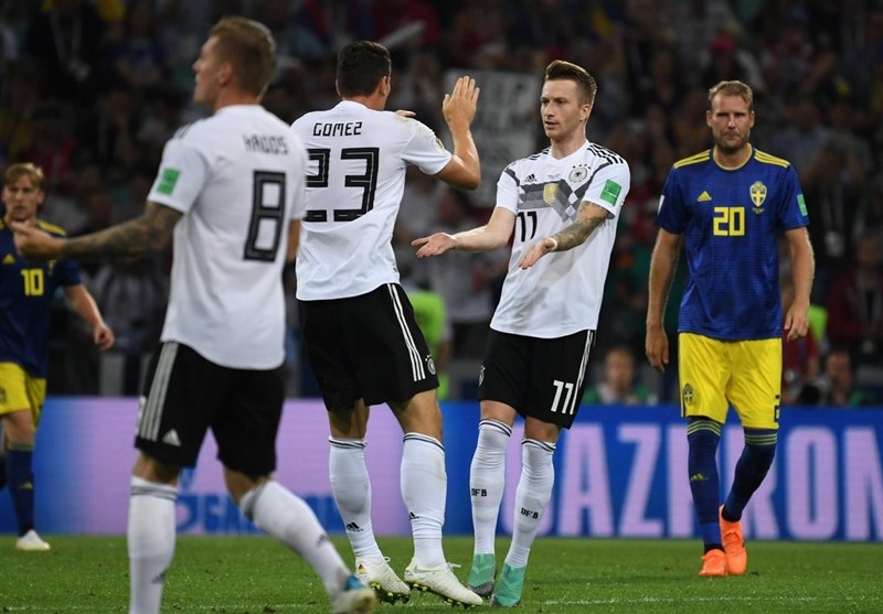 برد آلمان مقابل سوئد/ ژرمن‌ها ۱۰ نفره به جام بازگشتند