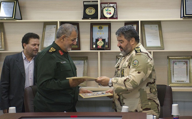 امضاء توافقنامه بین سازمان پدافند غیر عامل و سپاه پاسداران