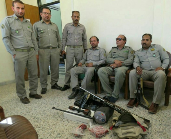 عامل شکار قوچ وحشی در جیرفت دستگیر شد
