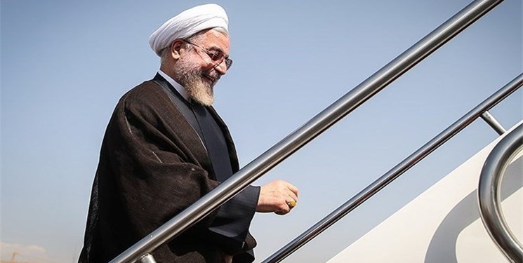 بالاخره رئیس‌جمهور قشم را به مقصد تهران ترک کرد