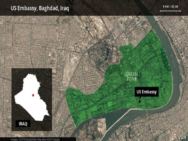 نگاهی به سفارتخانه 42 هکتاری آمریکا در بغداد+ تصاویر