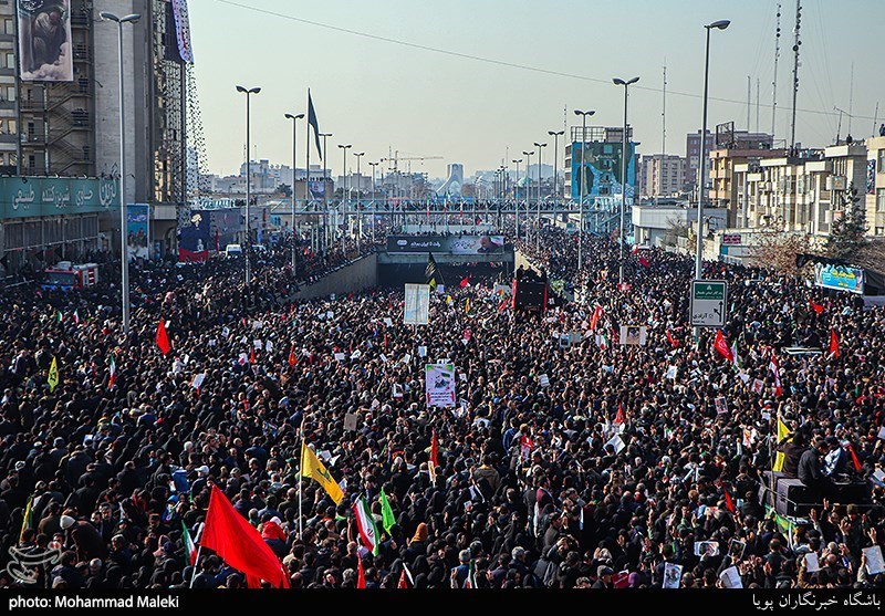 حضور ۷میلیونی تهرانی‌ها در وداع با حاج قاسم