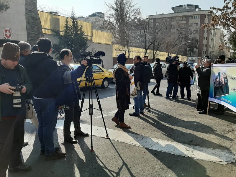 تجمع جانبازان و ایثارگران در اعتراض به ترور سردار سلیمانی