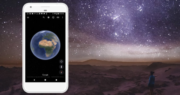 امکان مشاهده ستارگان در بروزرسانی جدید برنامه Google Earth