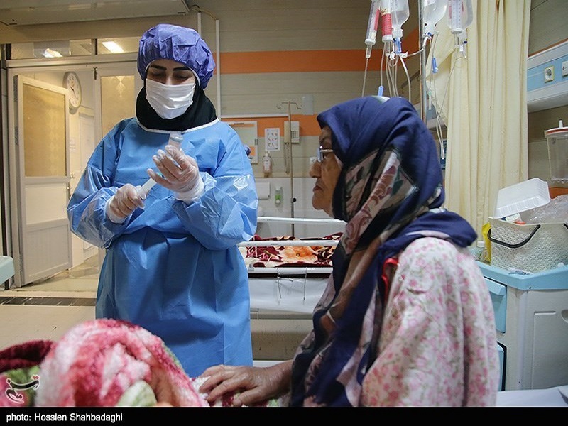 بخش ویژه بیماران کرونا در بیمارستان حضرت علی ابن ابیطالب (ع) - قم