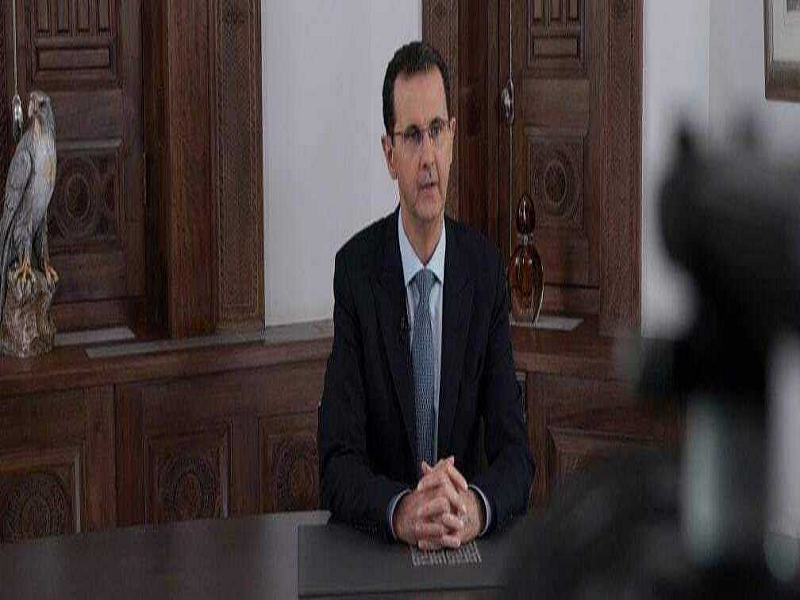 تصاویر/ ماجرای دکور سخنرانی اخیر بشار اسد
