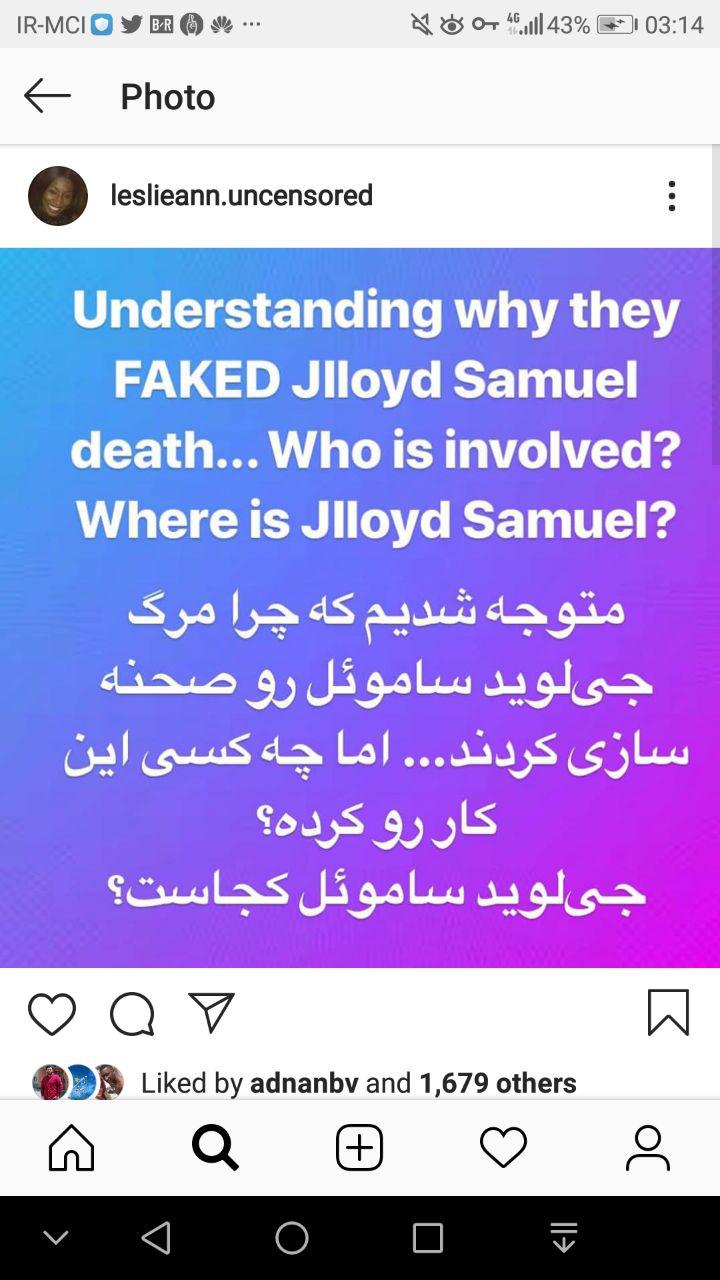 جی لوید ساموئل زنده است! جی لوید ساموئل زنده است!