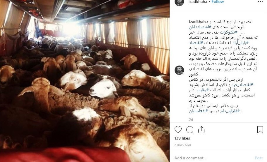انتشار تصویری مبنی بر قاچاق گوسفند با اتوبوس در فضای مجازی
