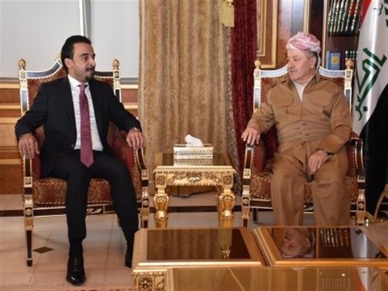 دیدار مهم رئیس پارلمان عراق با مسعود بارزانی