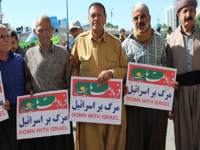 فریاد مرگ بر اسرائیل و مرگ بر آمریکا در شهرهای کردنشین ایران طنین انداز شد