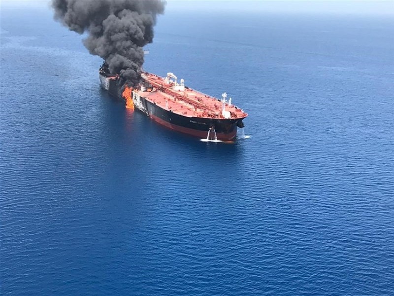 آتش نفتکش کوکوکا کوریجس خاموش شد+ تصاویر هوایی