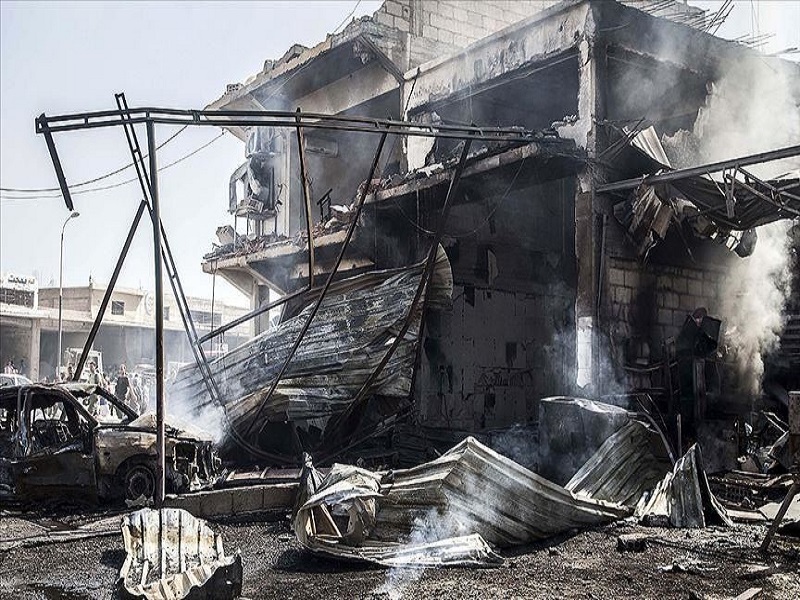 حمله به ساختمان جاسوسی ی.پ.گ و پ.ک.ک در سوریه
