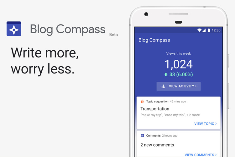 پایان کار برنامه Blog Compass توسط گوگل