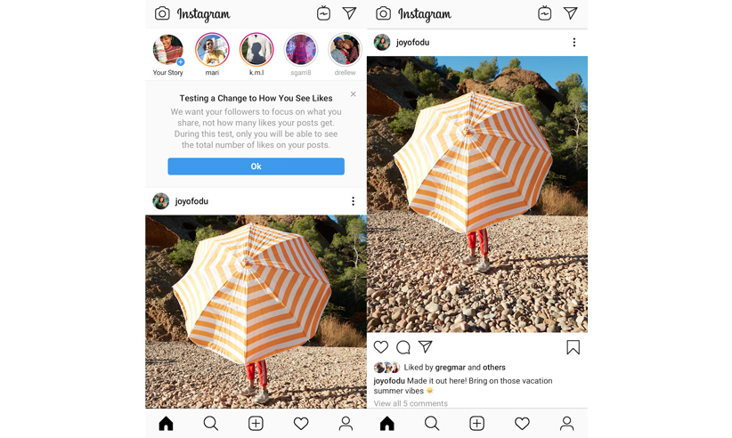 اینستاگرام آزمایش مخفی کردن تعداد لایک را وسیع‌تر کرد