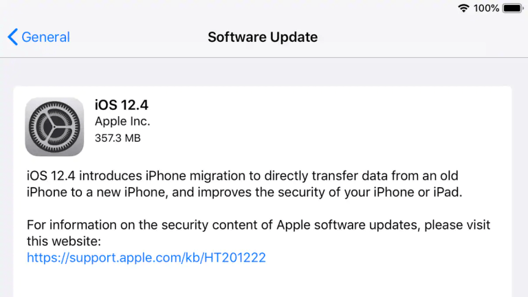 برای حفظ امنیت هر چه سریع‌تر iOS 12.4 را دانلود کنید