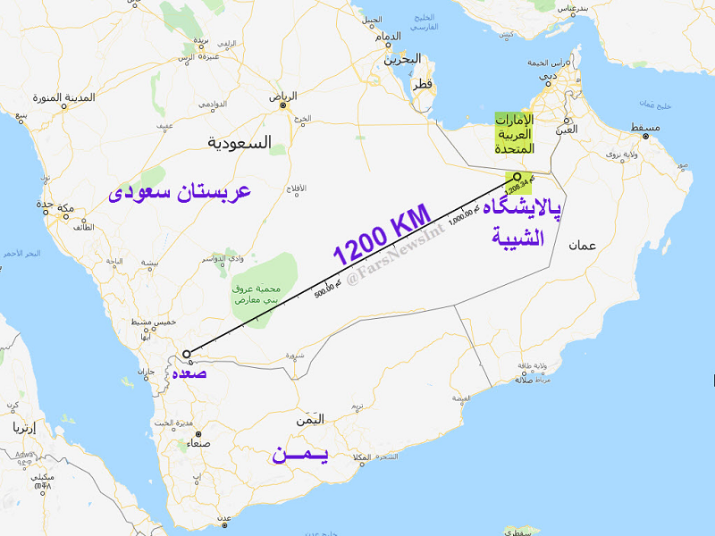 پالایشگاه سعودی نزدیک مرز امارات هدف 10 پهپاد+نقشه