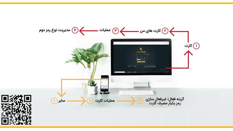 از بانکداری‌الکترونیک بانک‌پاسارگاد، رمز پویا دریافت کنید