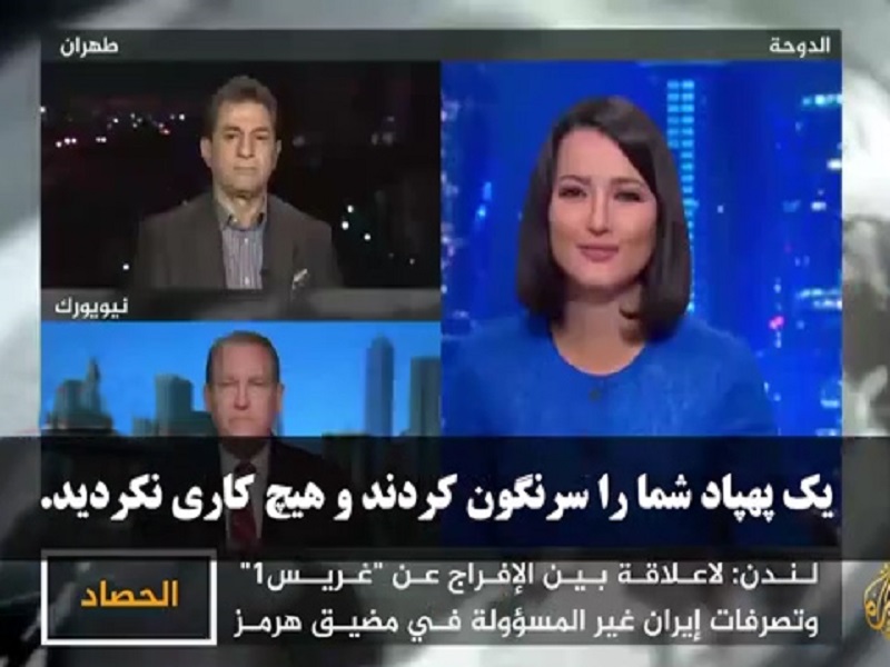 دفاع محکم مجری الجزیره از اقتدار نظامی ایران+ فیلم