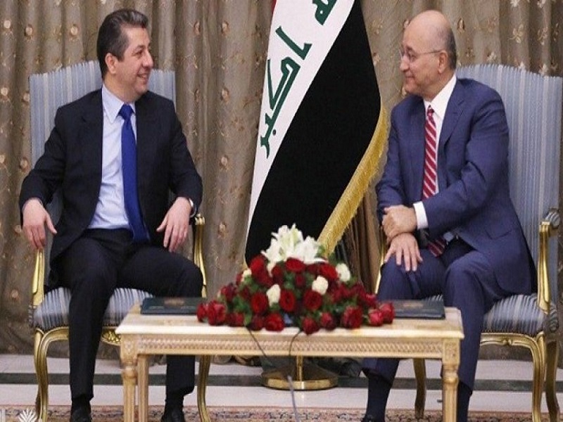رئیس جمهور عراق با همراهی رئیس پارلمان عراق وارد اقلیم کردستان شد