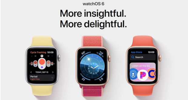 واچ او اس 6 (watchOS 6) برای اپل واچ سری 4 و 3 منتشر شد واچ او اس 6 (watchOS 6) برای اپل واچ سری 4 و 3 منتشر شد