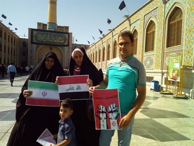 پویش الحسین – یجمعنا در عراق و ایران +تصاویر