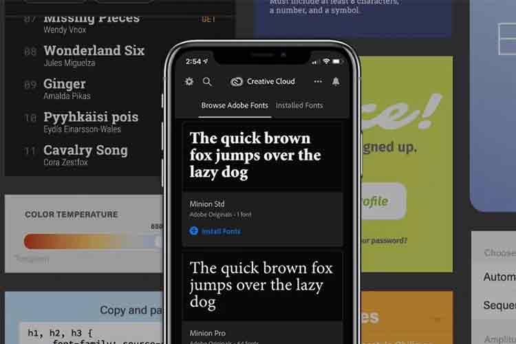 ادوبی صدها فونت جدید برای سیستم‌عامل iOS منتشر کرد