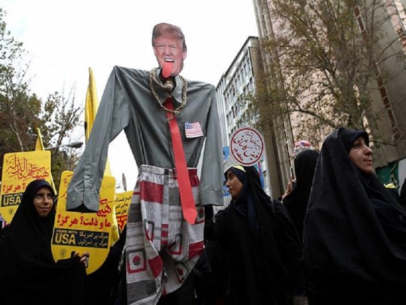 ایرانی‌ها مجدداً احساسات ضد آمریکایی خود را به نمایش گذاشتند