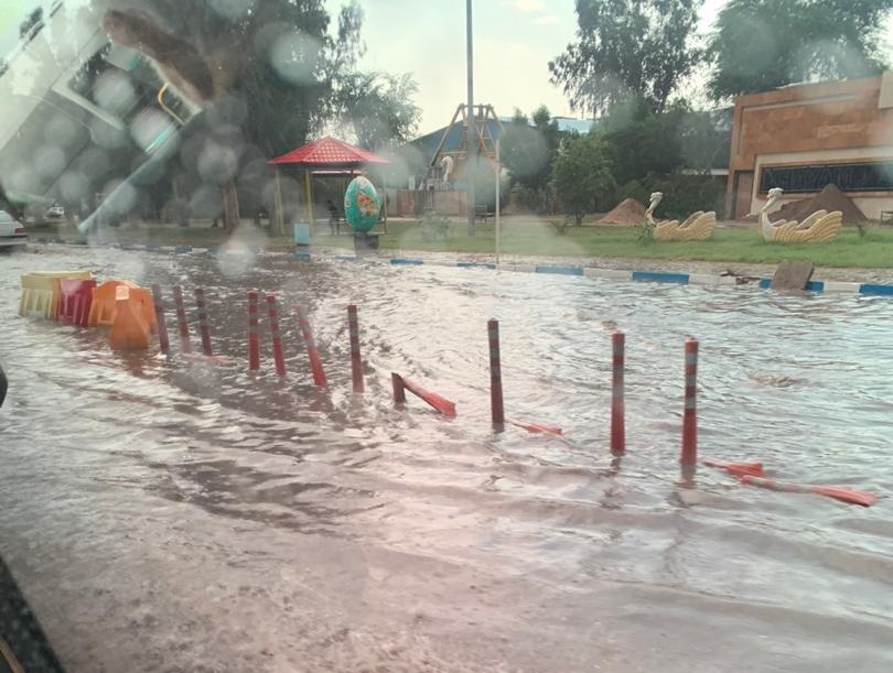 گزارش تصویری از مشکلات آب گرفتگی در معابر خرمشهر