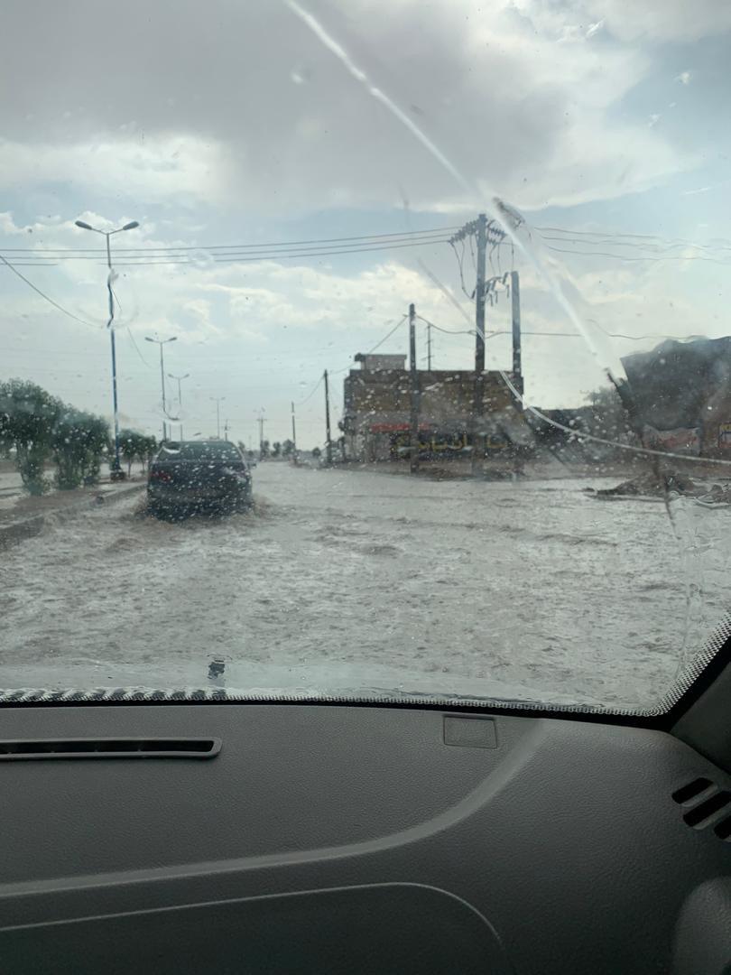 گزارش تصویری از مشکلات آب گرفتگی در معابر خرمشهر