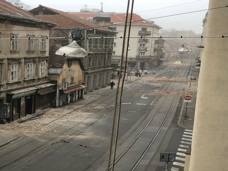 دو زمین‌لرزه قدرتمند پایتخت کرواسی را لرزاند + فیلم