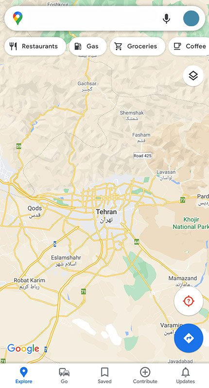 امکان تغییر زبان نقشه در اپلیکیشن گوگل مپ فراهم شد امکان تغییر زبان نقشه در اپلیکیشن گوگل مپ فراهم شد