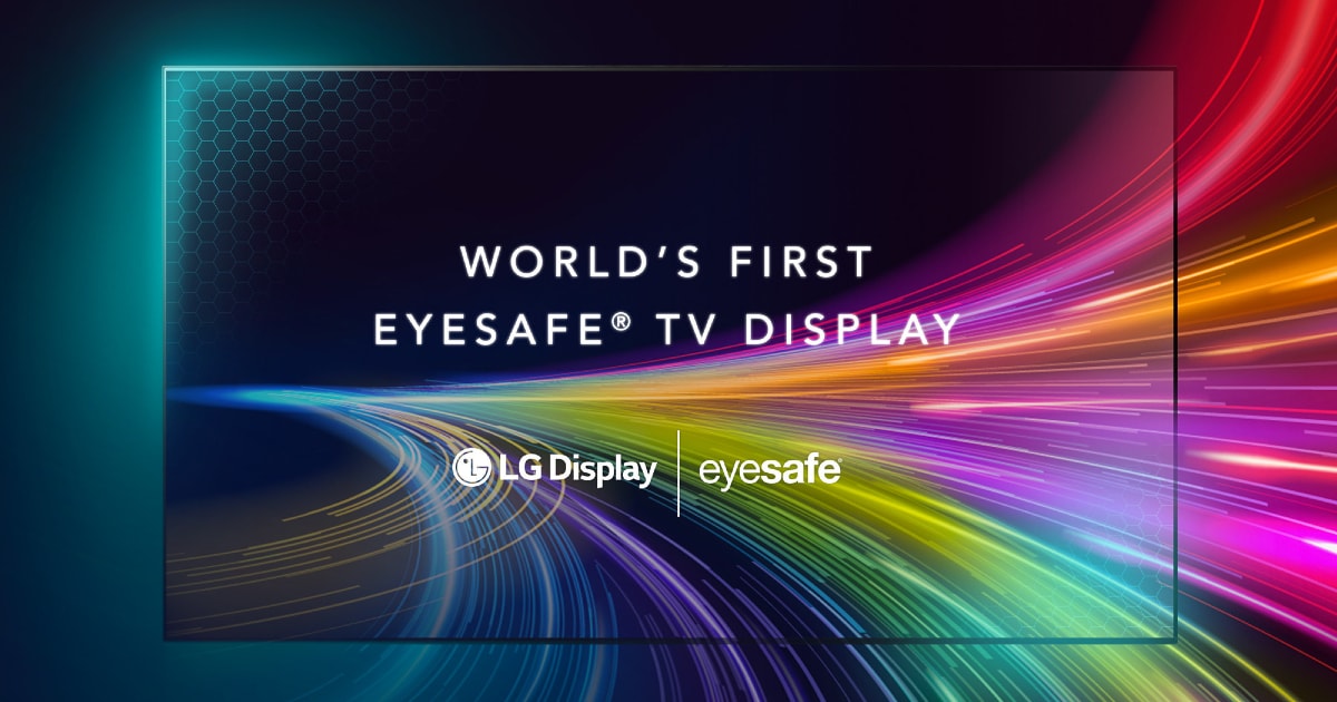 ال‌جی از اولین پنل تلویزیون دنیا با استاندارد Eyesafe رونمایی کرد