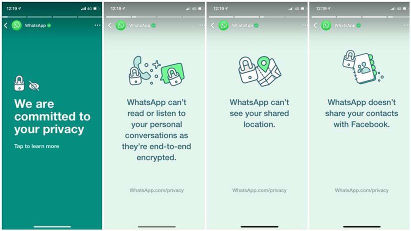 واتساپ بیانیه جدیدی درباره سیاست حریم خصوصی خود منتشر کرد