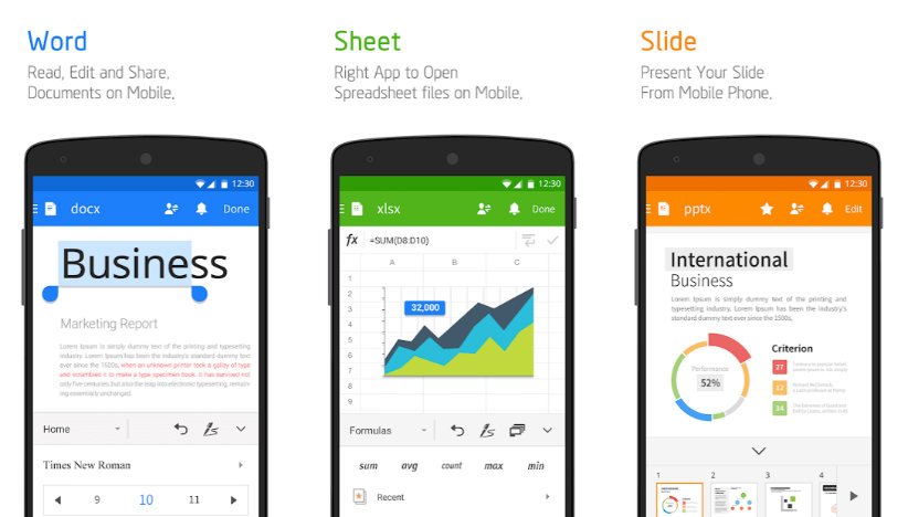 ۱۰ اپلیکیشن آفیس برتر برای گوشی‌های موبایل اندرویدی