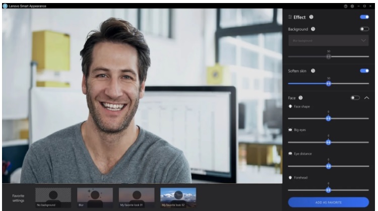 با اپلیکیشن «Smart Appearance» لنوو با چهره جذاب‌تری در جلسات آنلاین حاضر شوید