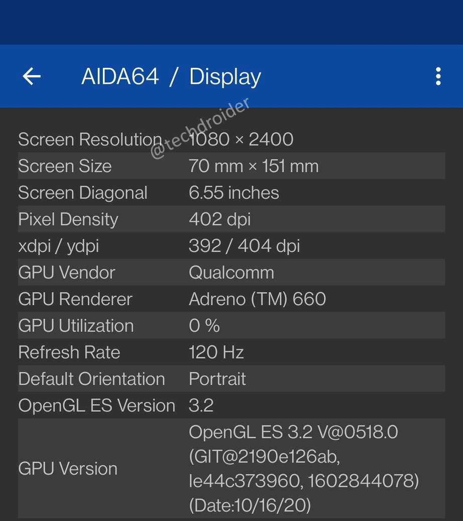 برخی از مشخصات OnePlus 9 با انجام تست AIDA64 تایید شد